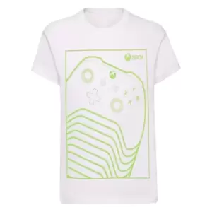 Xbox Boys Controller T-Shirt (5-6 Years) (White)