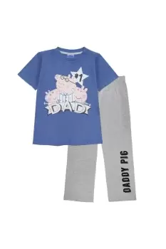 image of Number 1 Daddy Pig Distressed Pyjama Set