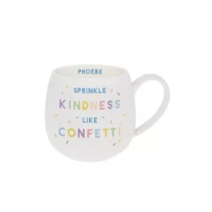 image of Personalised Kindness Like Confetti Hug Mug