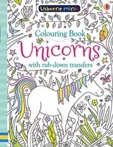 Image of Colouring Book Unicorns with Rub Downs