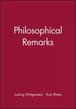 Image of Philosophical remarks - Ludwig Wittgenstein - Paperback - Used