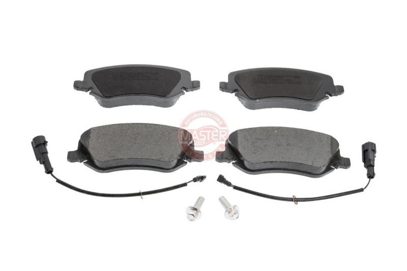 Image of MASTER-SPORT 13046027042N-SET-MS Brake pad set Premium Front Axle, incl. wear warning contact, with anti-squeak plate Brake Pad Set,disc brake (402)