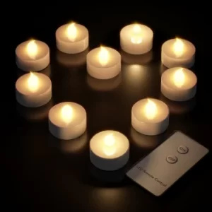 Image of LED Tea Lights 10Pcs Warm White Flickering