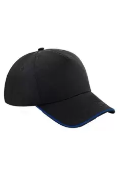 image of Authentic 5 Panel Piped Peak Cap