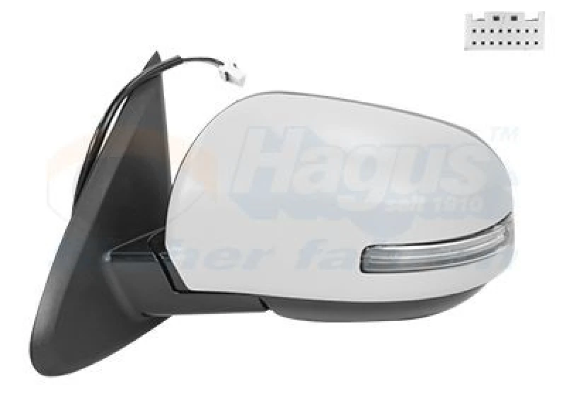 Image of VAN WEZEL Wing mirror VAN WEZEL 3279817