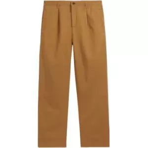 Image of Ted Baker Kurr Pleated Tapered Trouser - Brown