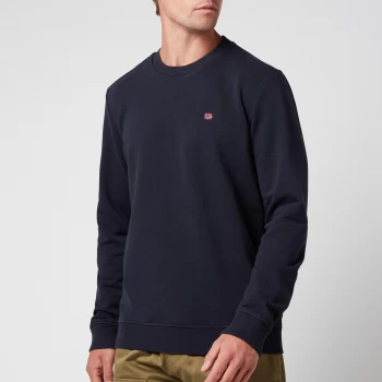 Image of Napapijri Mens Balis Crewneck Sweatshirt - Blu Marine - L