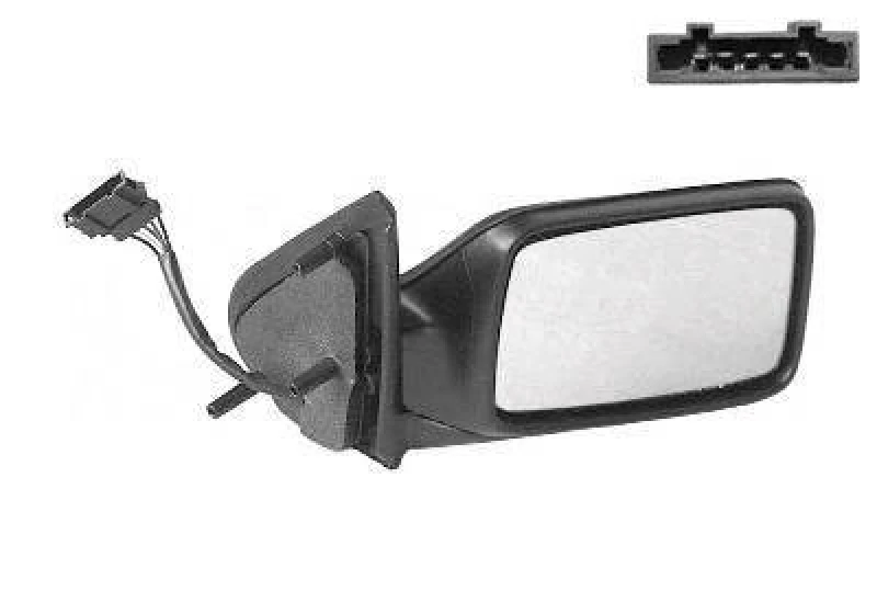 Image of VAN WEZEL 5880808 Wing mirror * HAGUS * Right, Heatable Outside Mirror (50)