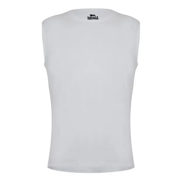 Image of Lonsdale Sleeveless Small Logo Tee Shirt Mens - White XS