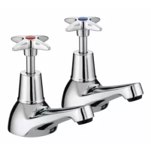 image of Value Crosshead Top Bath Taps - Chrome Plated - Bristan