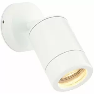 image of Loops - IP65 Outdoor Adjustable Spotlight Gloss White GU10 Dimmable Accent Downlight