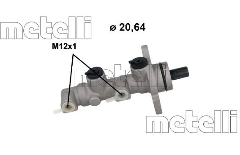 Image of METELLI Brake master cylinder METELLI 05-1245
