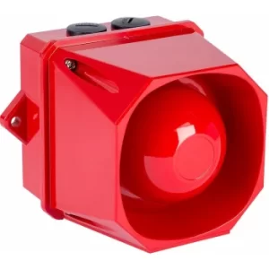 image of EATON 7092354FUL-0390 X10 Mini Red Housing 115/230 VAC Sounder Beacon