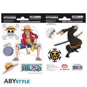 Image of One Piece - Luffy & Law Mini Stickers