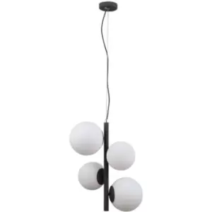 image of Italux Riga Modern 2 Light Globe Pendant Ceiling Light, E27+E14