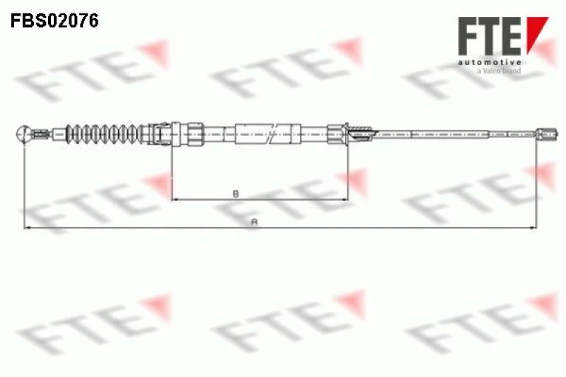 Image of Handbrake cable FTE 9250077