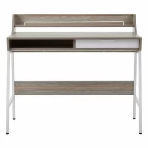 Image of Interiors by PH Study Desk with Storage, Light Oak