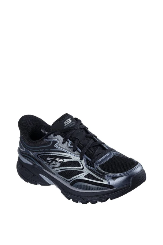 Image of Skechers Womens Stamina Sport Trainer in Black Size: 4 Black Female 4