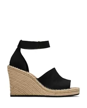 image of Toms Womens Ankle Strap Wedge Sandals