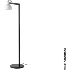 image of Faro Venice White Floor Task Lamp