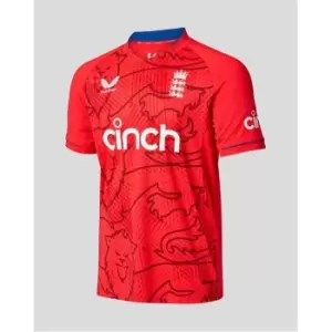 Image of Castore England Cricket T20 Mens Shirt - Red