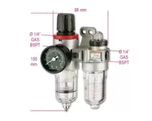 image of Beta Tools 1919FE Filter Regulator & Lubricator Unit 750 l/min 1/4" 019190200