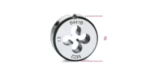 image of Beta Tools 441B Chrome-Steel Fine Pitch Metric Thread Die M18 x 1.5mm Ø: 50.8mm