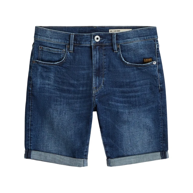 Image of G-Star Slim fit shorts G-Star 3301 Bleu Male 29