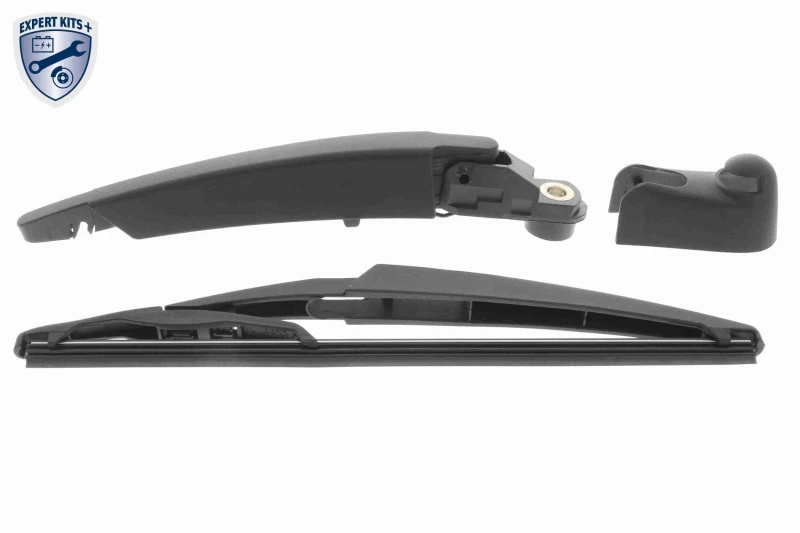 Image of VAICO V20-2474 Wiper Arm Set, window cleaning with integrated wiper blade PBT, GRP (Glass fibre Reinforced Plastic) Wiper Arm Set,window cleaning (654