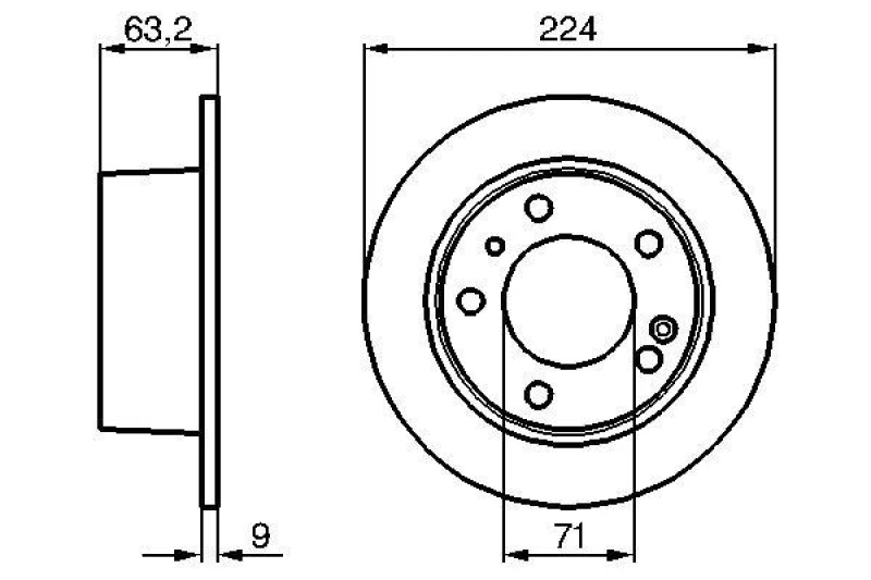 Image of Brake disc Bosch 0 986 478 141