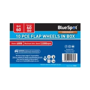 Image of 10 Piece 60 Grit 60MM Flap Wheels in Box