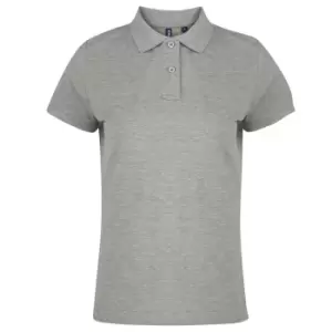 Image of Asquith & Fox Womens/Ladies Plain Short Sleeve Polo Shirt (2XL) (Heather)
