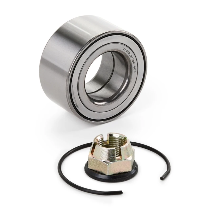 Image of RIDEX 654W0008 Wheel bearing kit Front axle both sides, without ABS sensor ring Wheel Bearing Kit (654)