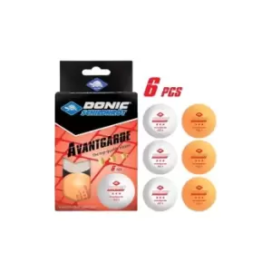 image of Donic-Schildkrot Avantgard Table Tennis Ball 6 Pack - Orange