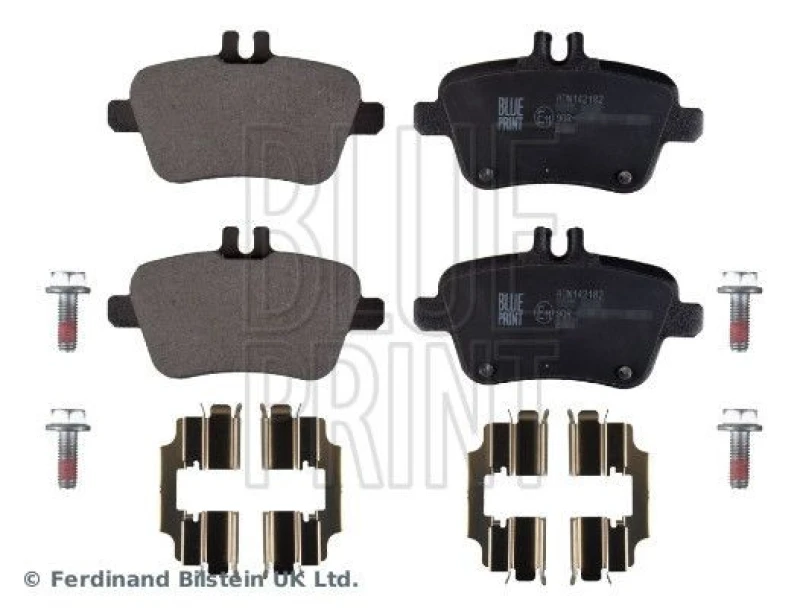 Image of Blue PRINT Brake pad set Blue PRINT ADN142182