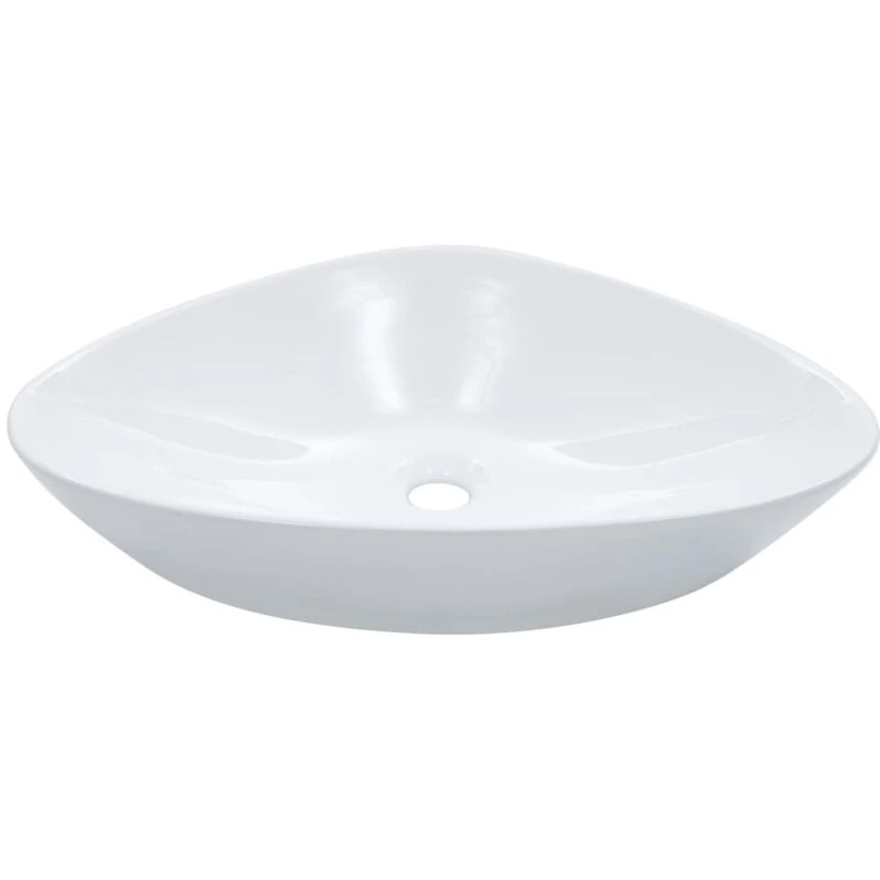 Image of vidaXL Wash Basin 58.5x39x14cm Ceramic White 143901