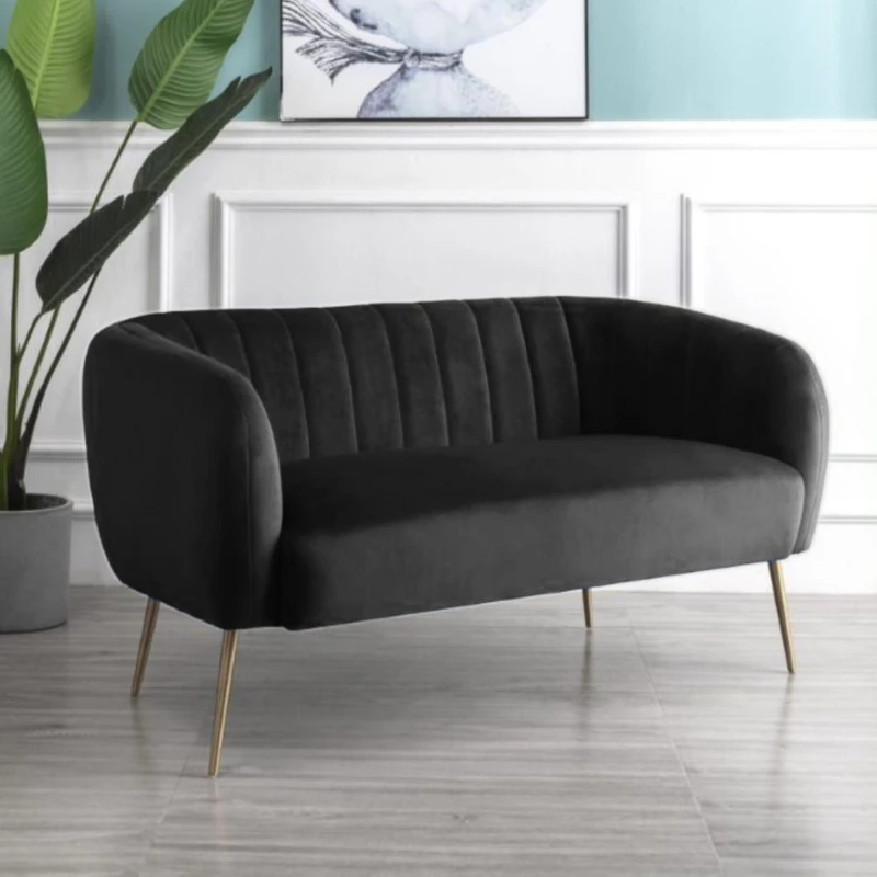 Image of Artemis Home Matilda 2 Seat Sofa in Black Size: 2 Seater Black Unisex 2 Seater