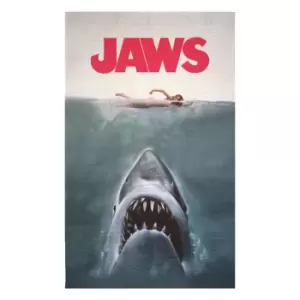 Image of Jaws Poster Woven Rug - Small