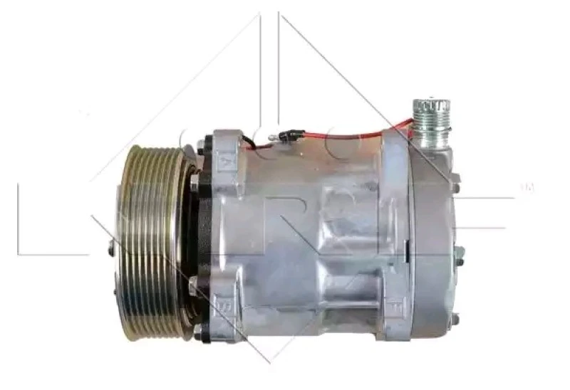 Image of NRF 32142 AC Compressor EASY FIT, PAG 100, with PAG compressor oil, with gaskets/seals Compressor,air conditioning (447)