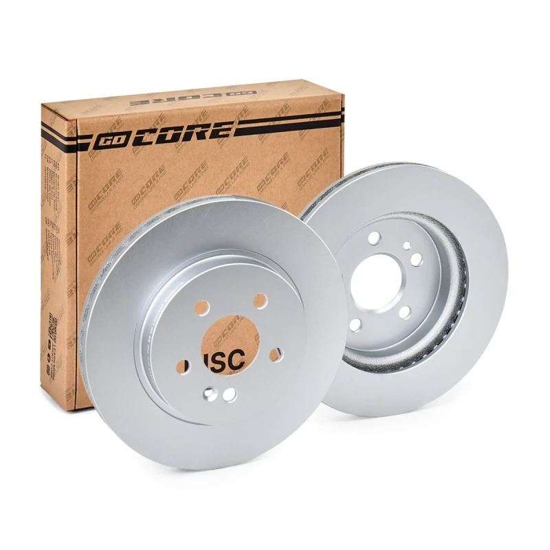 Image of goCORE GCH20123 Brake disc Front Axle, Vented, Cast Iron, Coated, without bolts/screws Cast Iron Brake Disc (82)