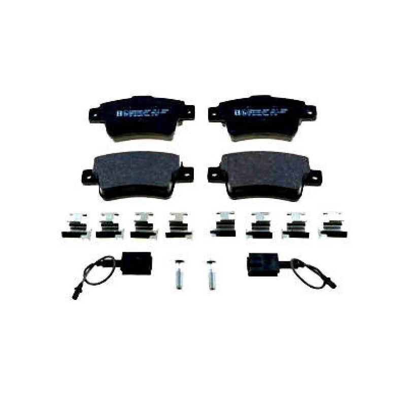 Image of ZIMMERMANN 25357.175.3 Brake pad set Rear Axle, incl. wear warning contact, with spring, with bolts/screws Brake Pad Set,disc brake (402)
