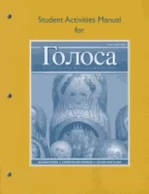 Image of student activities manual for golosa a basic course in russian book one