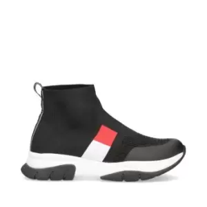 Image of Tommy Hilfiger Flag Sock Trainers - Black