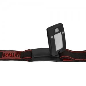 image of Sealey 2W COB LED Auto Sensor Rechargeable Head Torch - Black