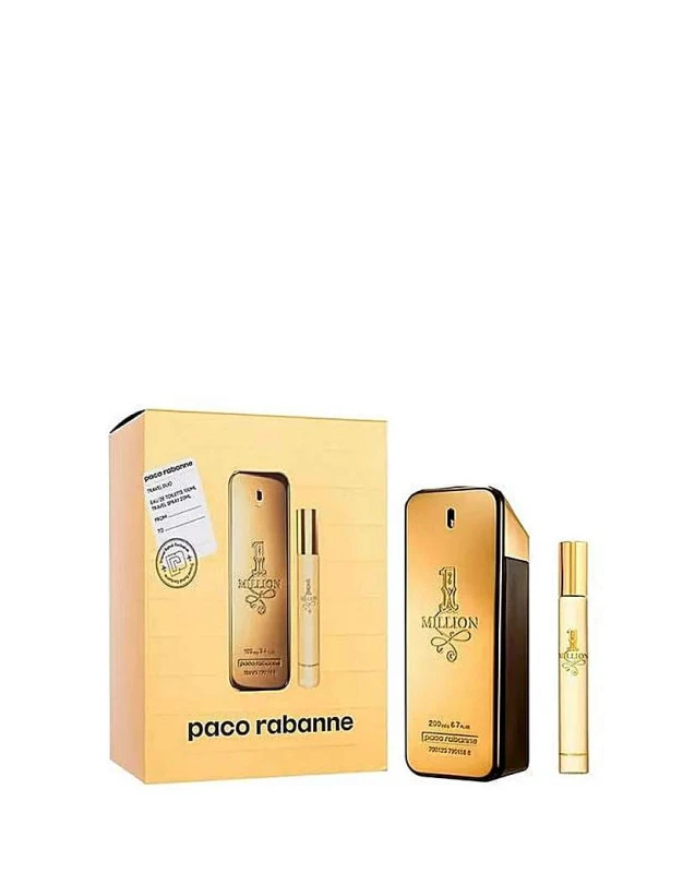 Image of Paco Rabanne 1 Million 2 Piece Gift Set: Eau de Toilette 100ml - Eau de Toilette 10ml