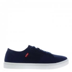 Image of Levis Pillsbury Canvas Trainers - Navy