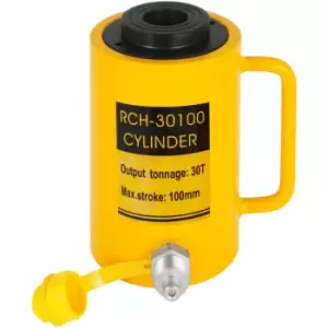 Image of Vevor - 30Ton 4" Stroke Hollow Hydraulic Cylinder Jack 66000LBS Lift Cylinder Industrial Durable Automotive Body Bending