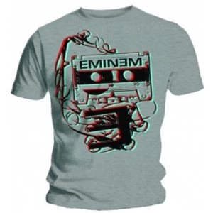 image of Eminem Tape Mens Grey T Shirt: Large