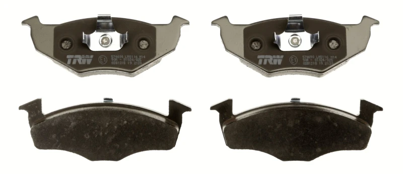 Image of TRW GDB1218 Brake pad set not prepared for wear warning indicator Brake Pad Set,disc brake (402)