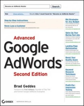Image of Advanced Google Adwords by Brad Geddes Paperback